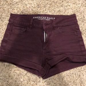 American Eagle Maroon Shorts